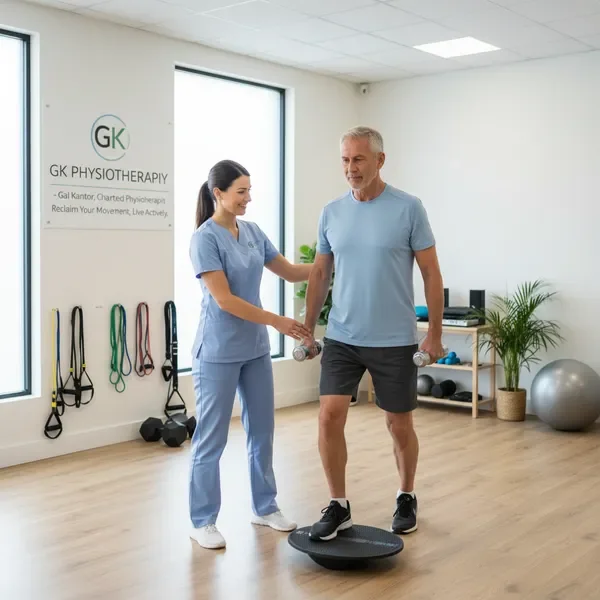 Physiotherapy for active aging adults maintaining mobility